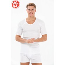 Yıldız Çamaşır Yıldız 06 Premium Erkek Büyük Beden Bisiklet Yaka Esneyen Ribana Kumaş Atlet Tshirt