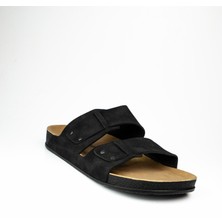 Look Life  S963 Siyah Büyük Numara Erkek Terlik