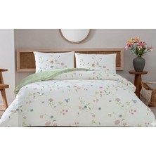 Taç Yeni Sezon Ranforce Pamuklu Çift Kişilik Nevresim Takımı Lorında Yeşil