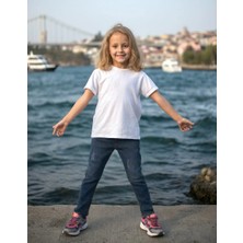 Almira Anne Bebek Kız Çocuk Dar Kesim Kot Pantolon - Esnek Slim Denim