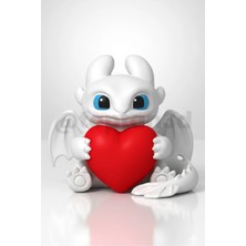 Marshmallow Light Fury Figürü (7cm) - Ejderhanı Nasıl Eğitirsin? - Marshmallow & Brownie Serisi