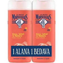 4 Adet Le Petit Marseillais Duş Jeli Beyaz Şeftali ve Nektarin 400ML+400ML