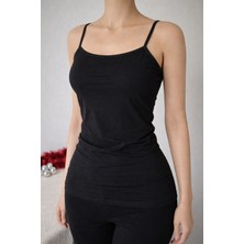 Tutku Elit Kadın Biyeli Atlet Siyah