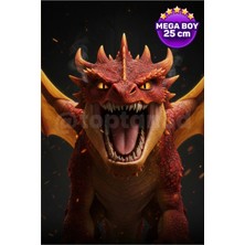 (Mega Boy) Ejderhanı Nasıl Eğitirsin? Ateş Avcısı Ejderhası Hareketli Figür - 25CM