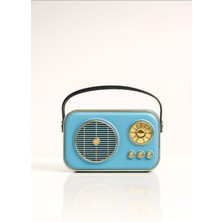 Asel Aksesuarcı Retro Bluetooth Hoparlör Taşınabilir Nostaljik Radyo Görünümlü Kablosuz Speaker USB / Tf Kart Destekli
