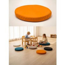 Gullfoss Turuncu Anaokulu Kreş Aktivite Minderi, Bahçe, Dekor, Sandalye Minderi 40X40X5 cm