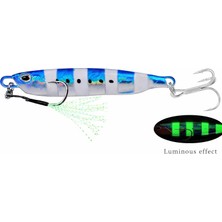 Tokyo Tackle Drag Metal Jigger Sahte Shore Jigging Balık Yemi 20GR. 6cm. Renk Kodu : I