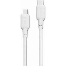 3 Adet Philips 60W Usb-C Şarj Kablosu Beyaz DLC6541CW