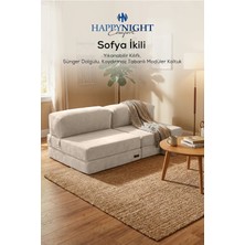 Happy Night Sofya İkili Koltuk | Oyun Koltuğu | Sünger Koltuk | Sinema Koltuğu. 90X180 cm