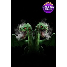 (Mega Boy) Ejderhanı Nasıl Eğitirsin? Iki Başlı Ejderha Hareketli Figür - 25CM