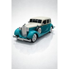 Asel Aksesuarcı Klasik Araba Müzik Kutusu Dekoratif Nostaljik Araba Modeli USB Şarjlı Bluetooth Hoparlör Vintage Araba Müzik Kutusu Ev Ofis Dekoru