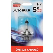 3 Adet Autokit Oto Ampul 12V H7