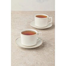 4 Adet Hometime Porselen Çay Fincanı Seti 6'lı 230 ml