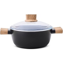 2 Adet Ar Yıldız Eco Seramik Derin Tencere 20 cm