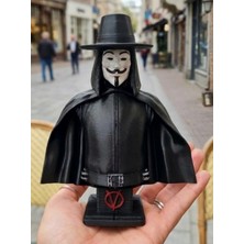 ESELYA3D V For Vendetta Figür -Vendetta Büst- Hediye-Fanart -16CM
