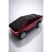 Asel Aksesuarcı Cybertruck Tasarımlı Bluetooth Hoparlör LED Ekranlı Kablosuz Speaker USB Tf Kart Fm Radyo Müzik Çalar