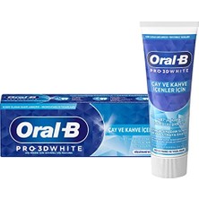 2 Adet Oral-B Diş Macunu 3D White Çay ve Kahve