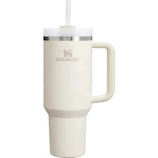 2 Adet Stanley Quencher H2.o Flowstate Tumbler Pipetli Termos Cream 1.18 Litre