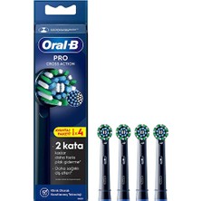 2 Adet Oral-B Sarjlı Diş Fırçası Yedek Cross Action 4'lü Siyah