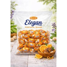 Kent Elegan Portakal Sulu Dolgulu Toffe Şekerleme 1 kg Yumuşak Şekerleme