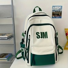 Gökyüzü Işığı Unisex Su Geçirmez Kumaş Ortaokul Lise Üniversite  Okul ve Seyahat Sırt Çantası