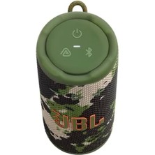 Skygo Grip Bluetooth Hoparlör, Camuflaj, Pro Ses, Aı Boost, IP68 Su Geçirmez ve Toz Geçirmez, Ambiyans Aydınlatması, 14 Saate Kadar Çalma Süresi, Auracast Çoklu Hoparlör Bağlantısı,