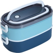 Feyza Design 304 Çelik 1400 ml Iki Katlı Sıcak Tutmayan Yemek Saklama Kabı