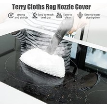 Skygo Sunydog Sc2 / Sc3 / Sc4 / Sc5 Paspas Bezi Aksesuarları Için 6 Paket Bez Seti Paspas Pedlerinin Değiştirilmesi (3 Bez Nozul Kapakları ve 3 Mikrofiber Paspas Pedleri)