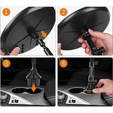 Skygo Araç Içi Telefon Tutucu Tepsisi Araba Için Ayarlanabilir 8,3 Inçlik Tepsi Üstü Telefon Tutucu, Telefon Yuvası ve 360 ° Döndürme Özellikli Araba Yemek Tutucu Tepsi