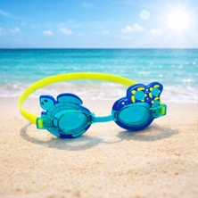 Nunu Çocuk Yüzücü Gözlüğü Renkli Tasarım Soft Ayarlanabilir Deniz Havuz Yüzme Gözlüğü