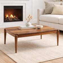 Fami Home | Peru Orta Sehpa Ahşap Ayaklı Modern Salon Sehpası