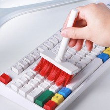 By Nevser® Çok Amaçlı Kırmızı Hassas Fırça Başlıklı  Bilgisayar Laptop Temizleme Fırçası