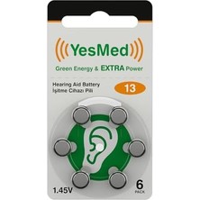 Skygo Power 13 Numara Işitme Cihazı Pili (10 Paket x 6 Adet = 60 Adet Pil)