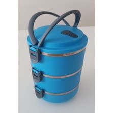 Feyza Design 3 Katlı Yemek Termosu ve Saklama Kabı Seti, Pratik ve Şık Tasarım