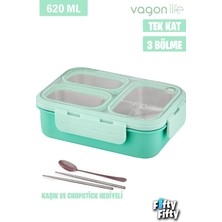 Feyza Design 3 Bölmeli Metal Sefer Tası, 620 Ml, Yenilikçi ve Şık Tasarım
