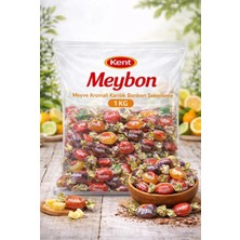 Kent Meybon Meyve Aromalı Karışık Bonbon Şekerleme 1 kg Yumuşak Şekerleme