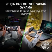 Skygo Kishi V3 Pro -, Akıllı Telefonlar ve Tabletler Için Tam Boyutlu Mobil Kontrol Cihazı 8" - Usb-C - Kaymayı Önleyen Analog Çubuklar (Sensa Hd Haptics, Nexus App) Siyah