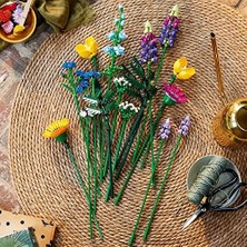 Skygo Kır Çiçekleri Buketi Seti, Gelincik ve Lavanta Içeren Yapay Çiçekler, Yetişkinlere Yönelik Hobi, Ev Dekoru, Kadın ve Erkekler Için Hediye, Botanik Koleksiyonu 10313