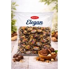 Kent Elegan Bitter Çikolatalı Dolgulu Toffe Şeker 1 kg Yumuşak Şekerleme