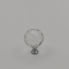 BF Filiz Kristal Düğme Kulp Krom 4 Adet