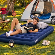 Nunu Tek Kişilik Şişme Yatak Kamp Hava Yatağı Taşınabilir Şişirilebilir Yatak Ev Kamp Seyahat