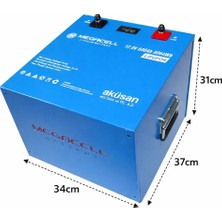 Megacell 12.8V 630AH Lifepo4 Lityum Demir Fosfat Akü (Bluetoothlu)
