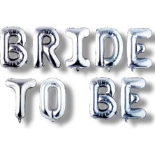 Feyza Design Gümüş Bride To Be Folyo Balon Seti - 36 cm - Bekarlığa Veda Süsleri