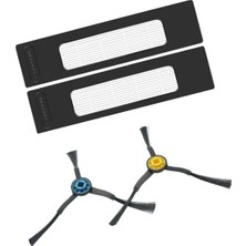 Srfn Ticaret Samsung VR3MB77312K / VR7700BM Uyumlu Robot Süpürge Hepa ve Yan Fırça Seti - 4 Parça