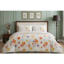 Taç Yeni Sezon Ranforce Pamuklu Çift Kişilik Nevresim Takımı Valoria Turuncu