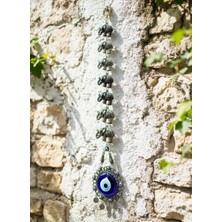 Akfecan 7 Li Fil Model Cam Nazar Boncuklu Duvar Süsü