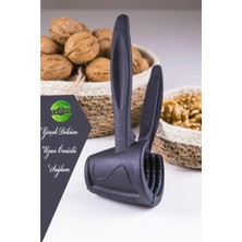 Feyza Design Yıkanabilir Döküm Ceviz ve Badem Kıracağı Siyah, Dayanıklı ve Kullanışlı