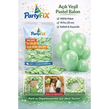 Feyza Design Açık Yeşil Pastel Balon 10 Inç 100’LÜ Paket, Partiler Için Renkli Dekorasyon