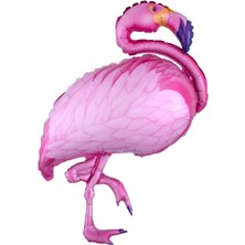 Feyza Design Pembe Ayaklı Flamingo Folyo Balon - Tropikal Eğlence