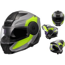 Ls2 Scope 2 Duria Çene Açılır Motosiklet Kaskı Ece 22.06 Sertifikalı Dahili Güneş Vizörü